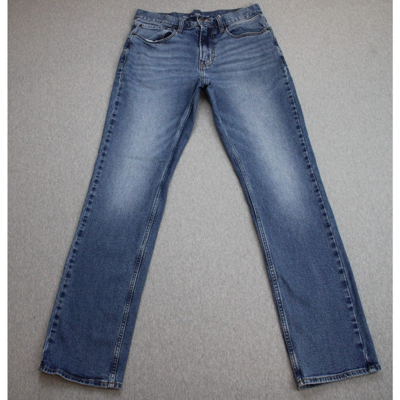 Old Navy Jeans Mens 30 x 32 Blue Straight Fit Built-In Flex Stretch - Picture 1 of 7